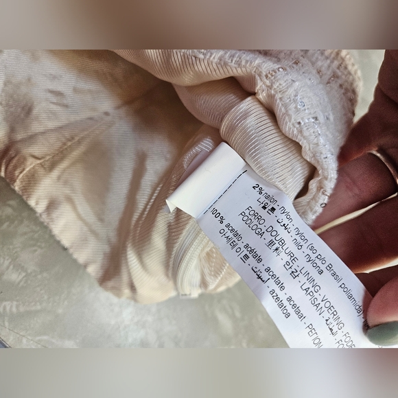 NWT ZARA TEXTURED STRAPLESS TOP SIZE LARGE - Picture 6 of 10